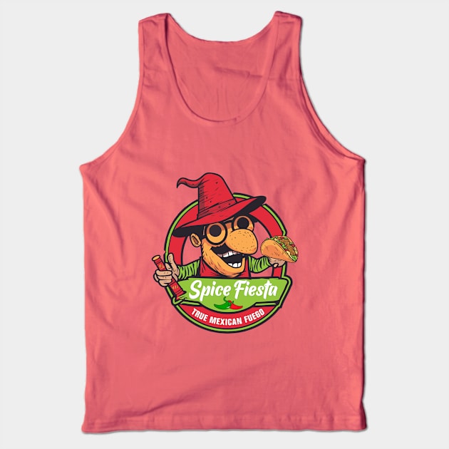 Mexican Food | Tacos | Chilly | Spicey Food | Comida Mexicana | Autentica cocina mexicana Tank Top by 6StringD